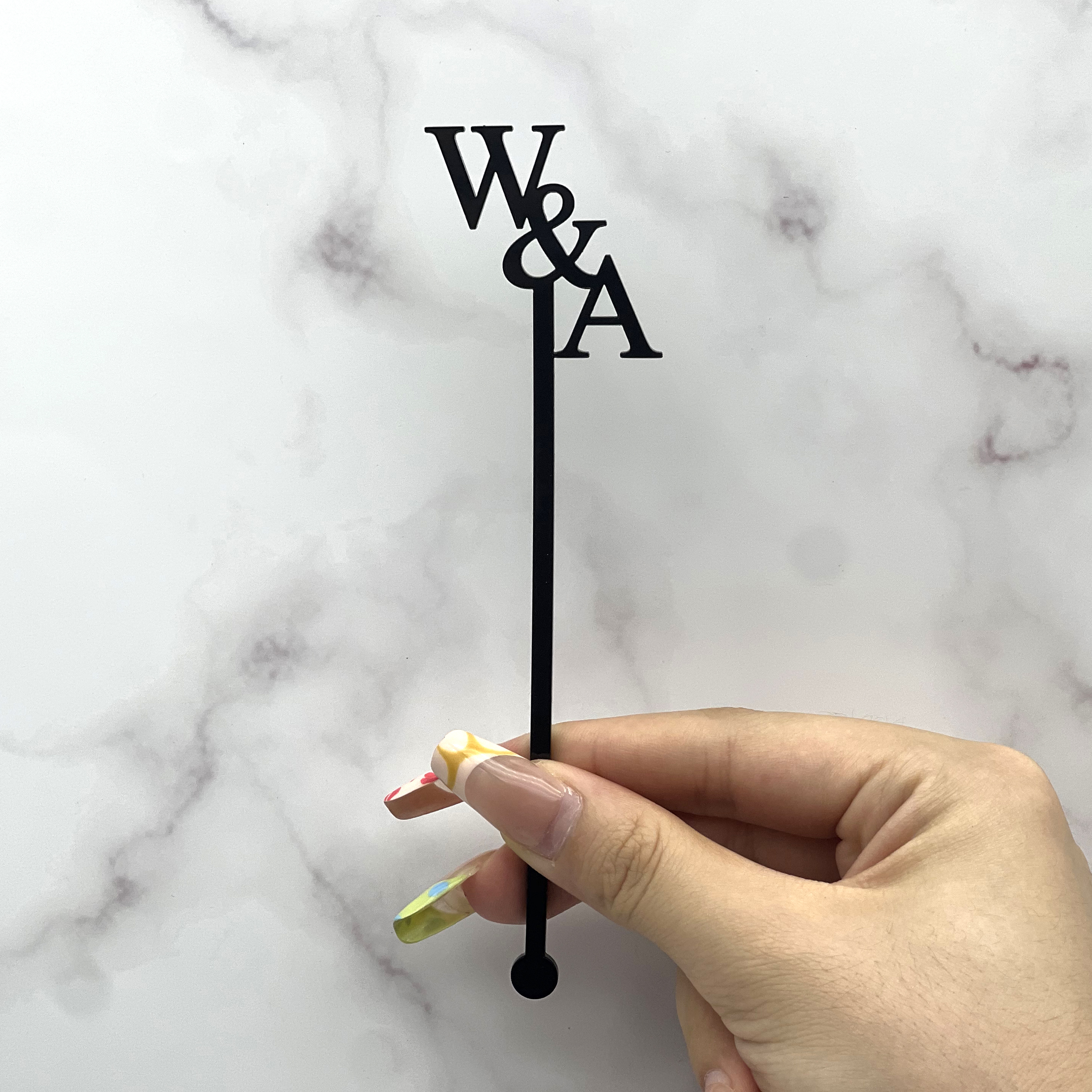 Centerpiece Stick - Personalized Acrylic Party Drink Stirrers Customized