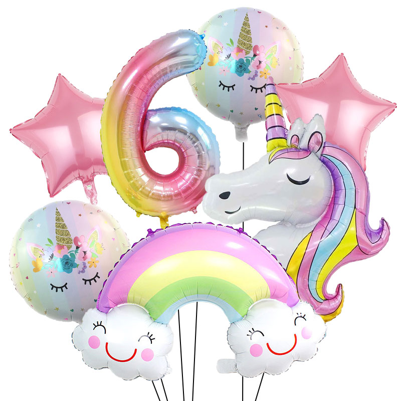 Unicorn Theme Birthday Decorat - Table Cloth Disposable บทวิจารณ์และราคา