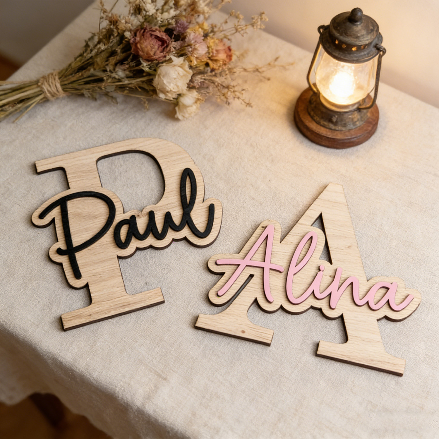 1pc Customizable Wooden Letter - Eve Party บทวิจารณ์และราคา