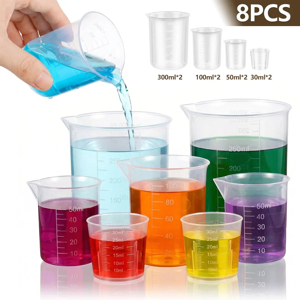 8 Pcs Plastic Measuring Cup Se - Plastic Cup 50Pcs บทวิจารณ์และราคา