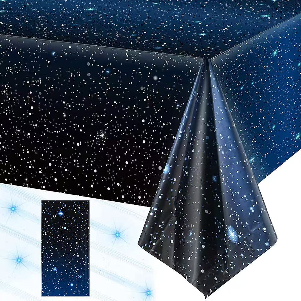 Disposable Starry Sky Theme Ta - Table Cloth Disposable บทวิจารณ์และราคา