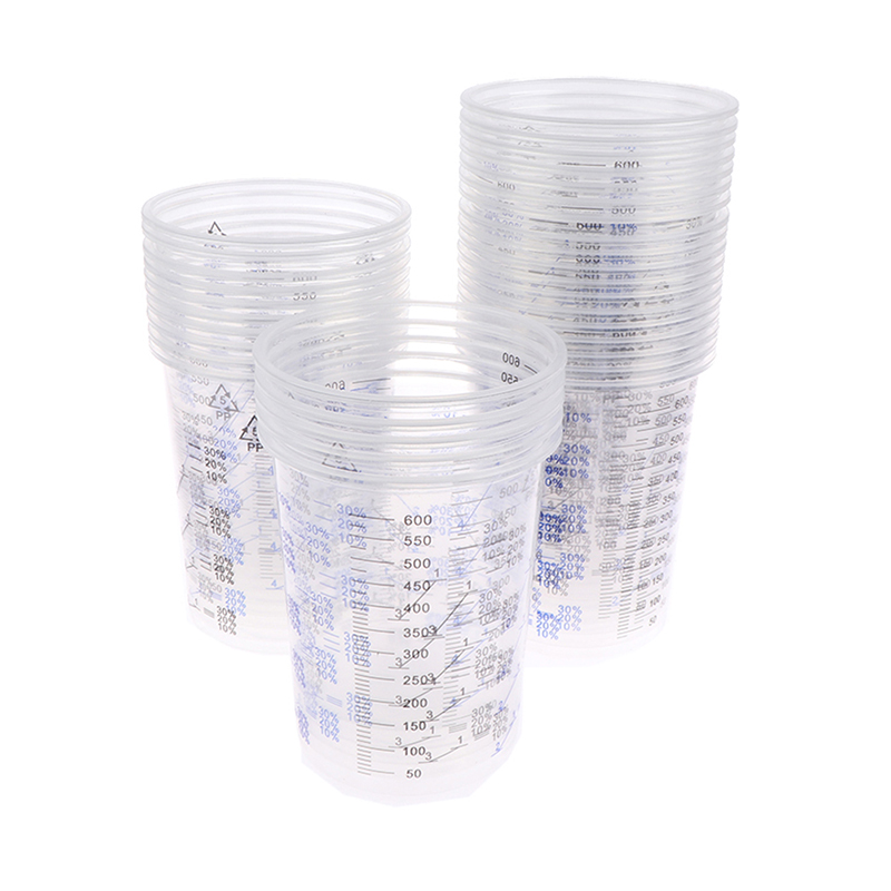 10/50Pcs 600ml Disposable Clea - Plastic Cup 50Pcs บทวิจารณ์และราคา