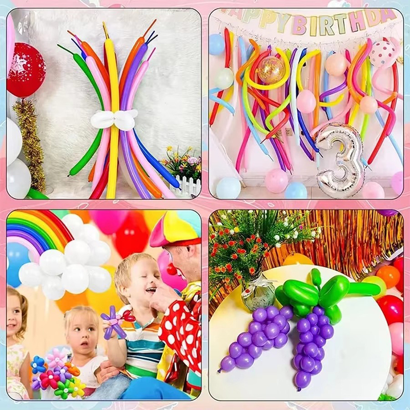 50~200pcs Spiral Balloons Colo - Balloon Pump Hand บทวิจารณ์และราคา