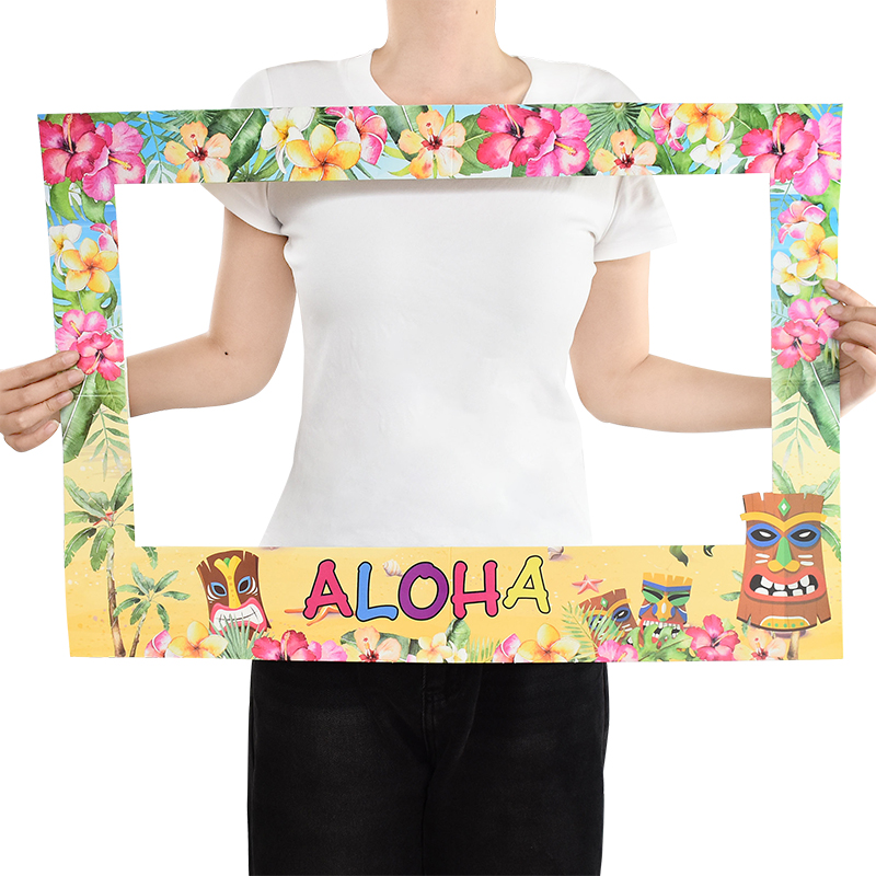 Hawaiian Party Aloha Photo Boo - Photo Booth Frame บทวิจารณ์และราคา