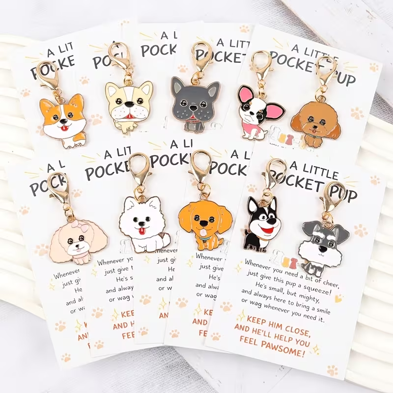 10 Cute Cartoon Puppy Keychain - Event Party บทวิจารณ์และราคา