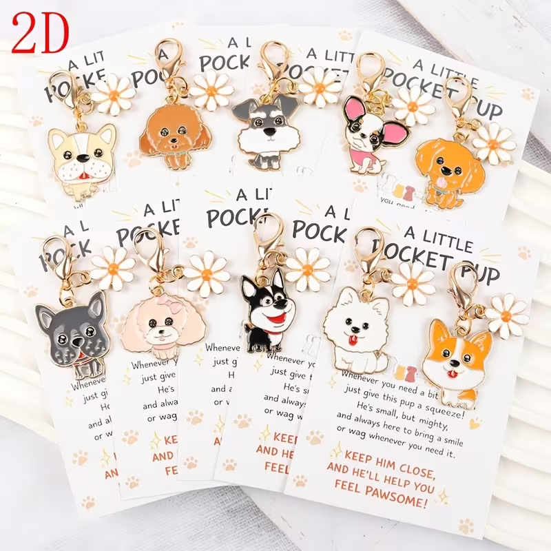 10 Cute Cartoon Puppy Keychain - Event Party บทวิจารณ์และราคา