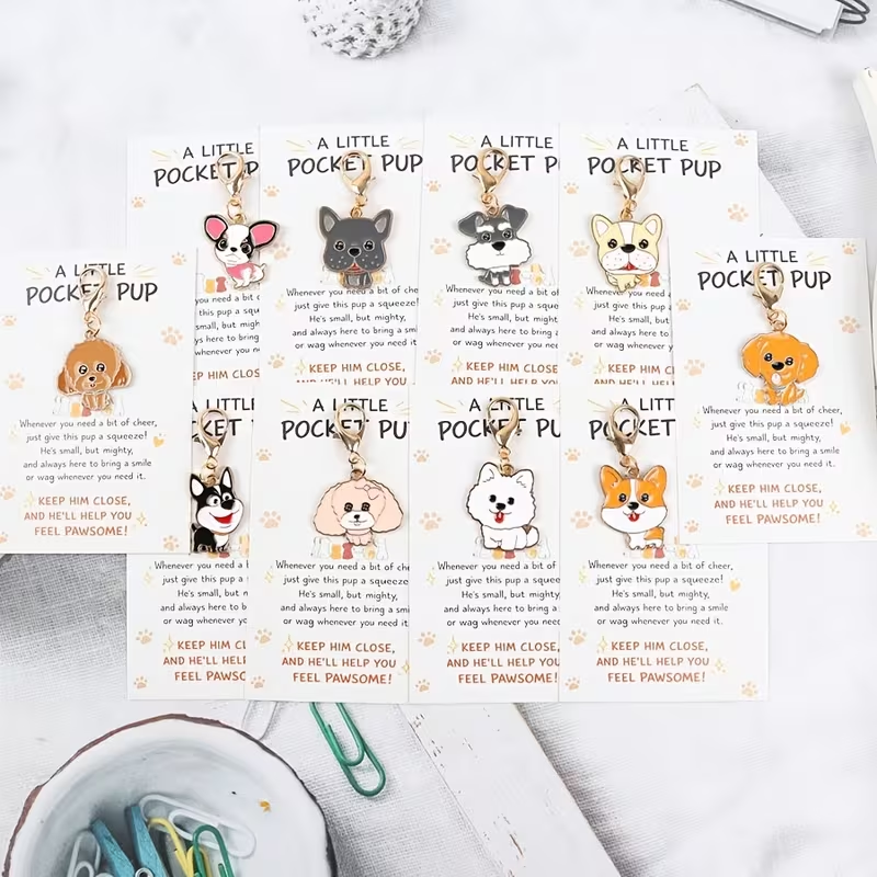 10 Cute Cartoon Puppy Keychain - Event Party บทวิจารณ์และราคา