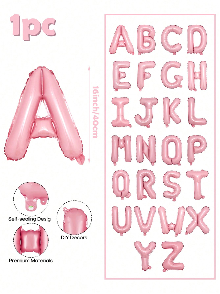 16 inch pink letter decoration - Event Z บทวิจารณ์และราคา