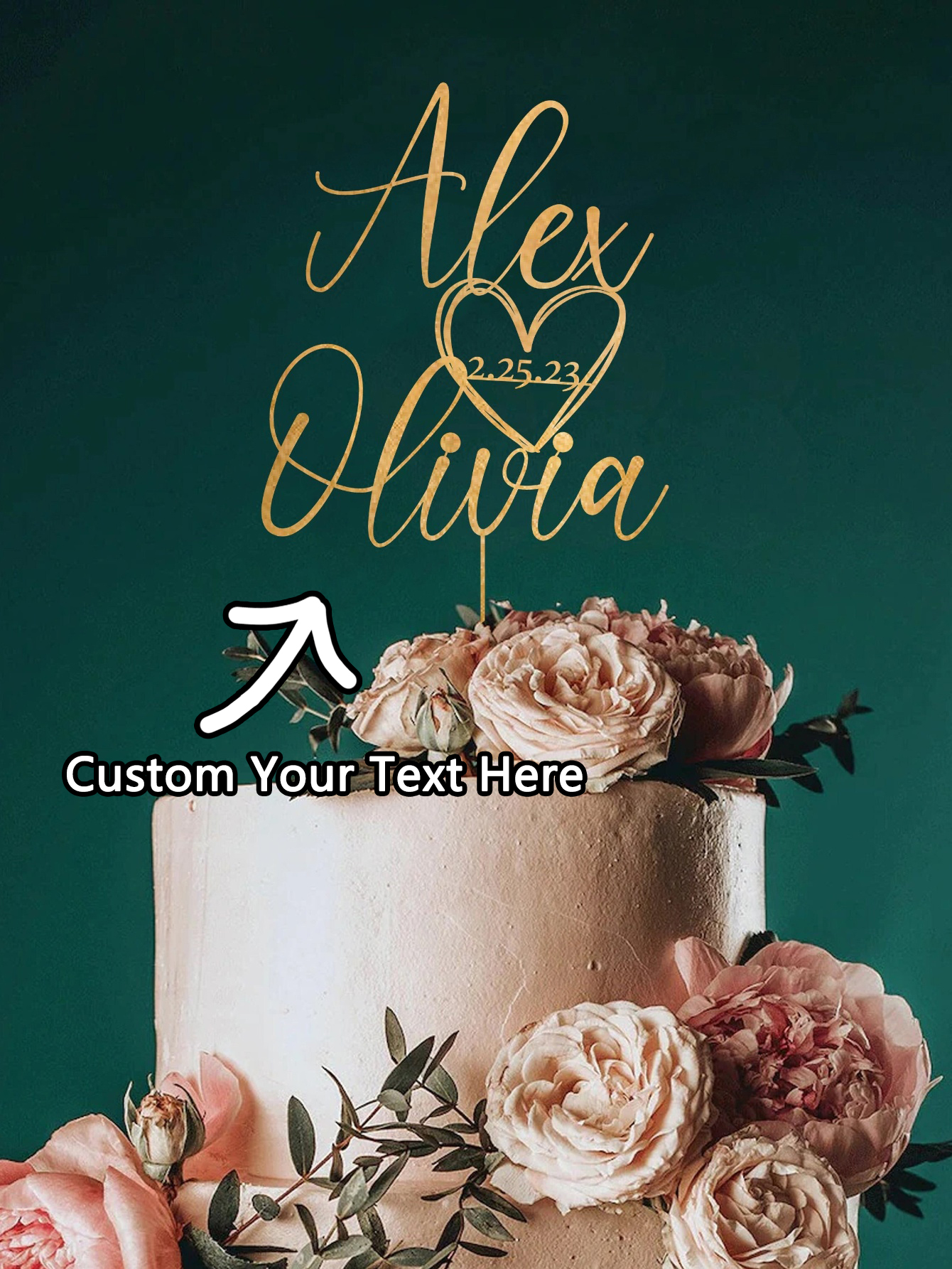 Custom Cake Topper - 1PC Perso - Event Suppliers บทวิจารณ์และราคา