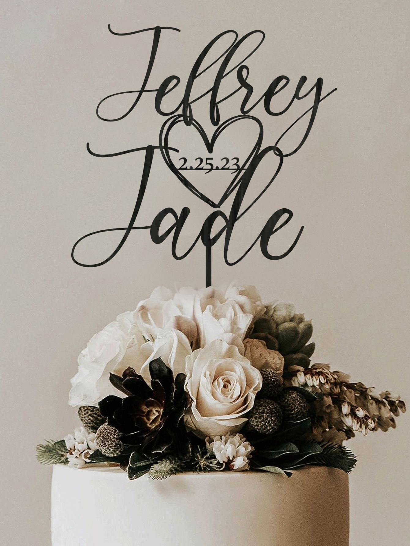 Custom Cake Topper - 1PC Perso - Event Suppliers บทวิจารณ์และราคา