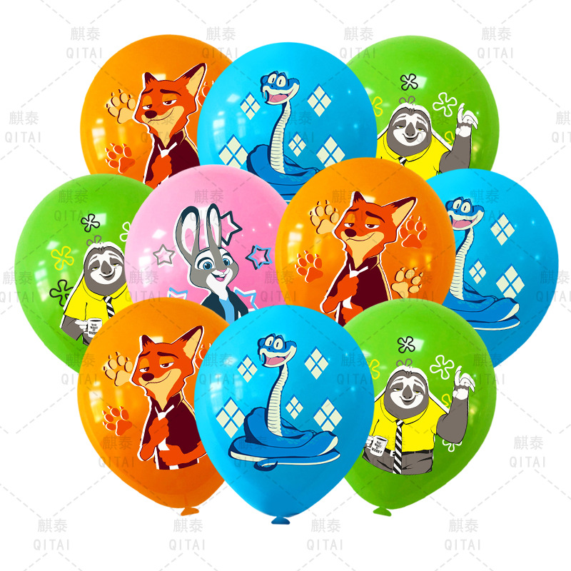 New Zootopia Balloons Wild Ani - Supply Event บทวิจารณ์และราคา