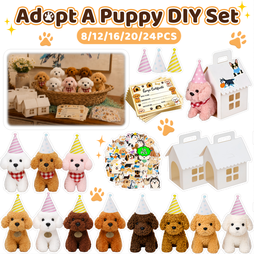 8-24Set Teddy Dogs DIY Adopt A - Event Party บทวิจารณ์และราคา