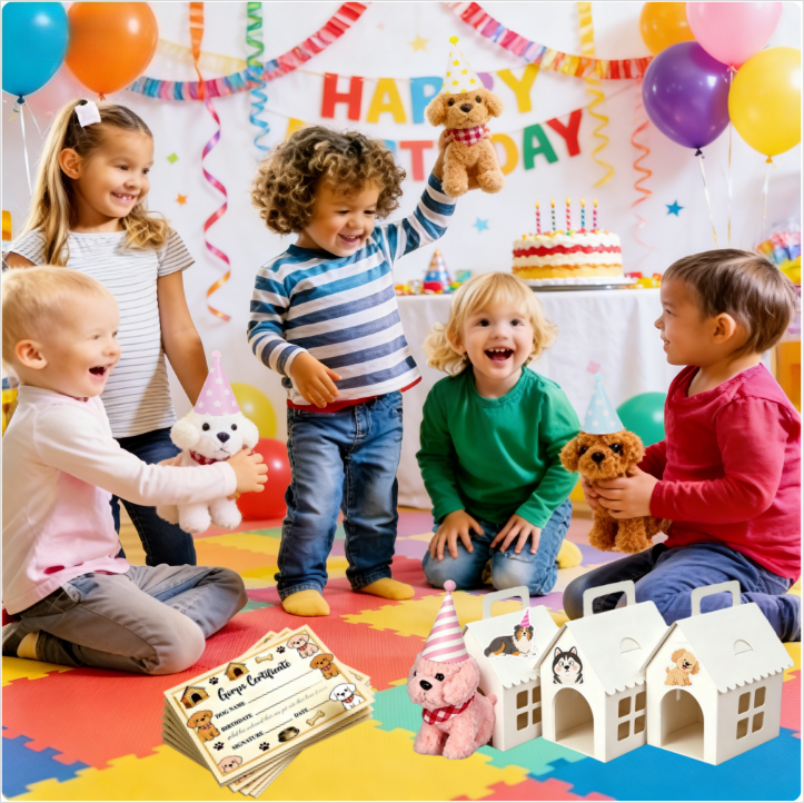8-24Set Teddy Dogs DIY Adopt A - Event Party บทวิจารณ์และราคา
