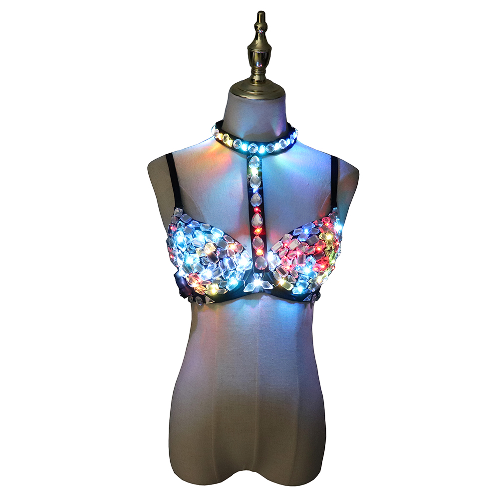 Nightclub Ds Sexy LED Bra Colo - Event Party Dj บทวิจารณ์และราคา