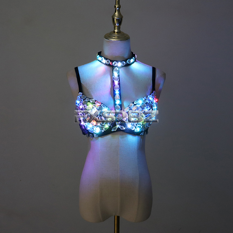 Nightclub Ds Sexy LED Bra Colo - Event Party Dj บทวิจารณ์และราคา