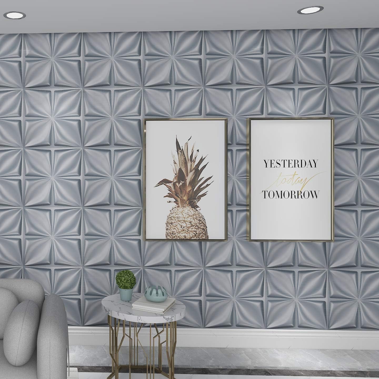 3D Wall Panel PVC Flower Desig - Flower Wall Panel บทวิจารณ์และราคา