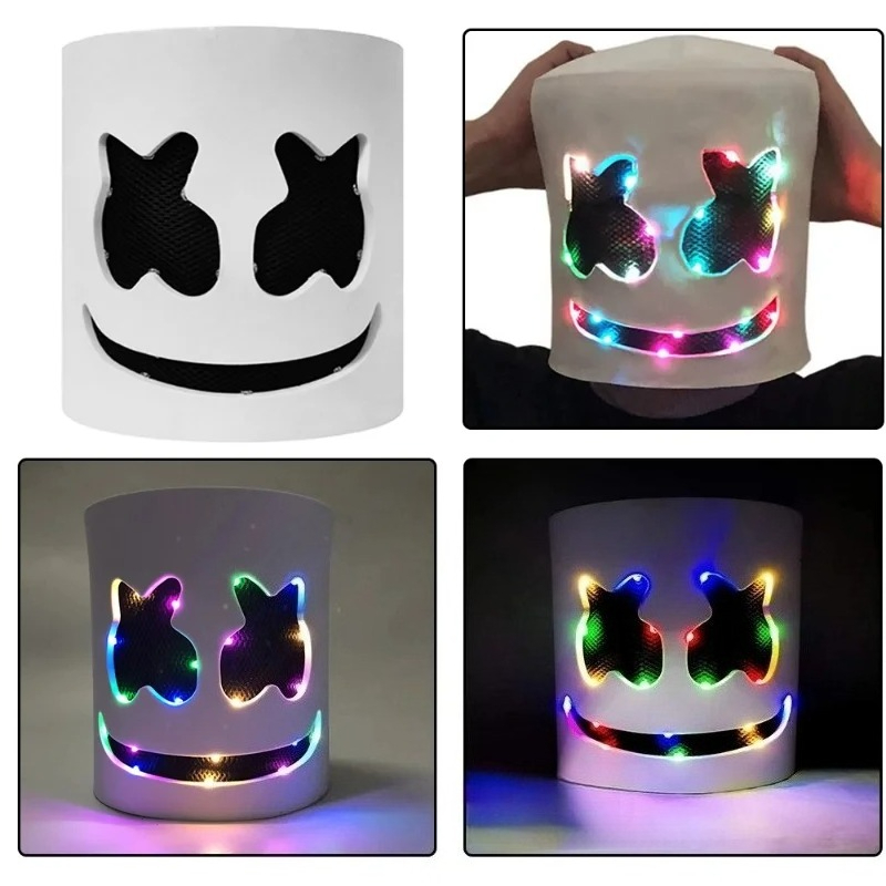 Cold light LED DJ mask lifelik - Event Party Dj บทวิจารณ์และราคา