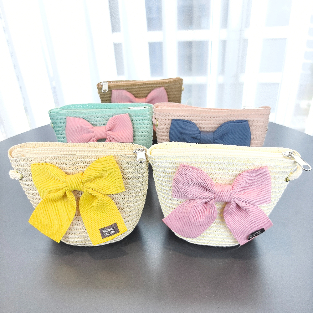 Girls 2pcs Straw Hat Solid Col - Paper Straw Color บทวิจารณ์และราคา