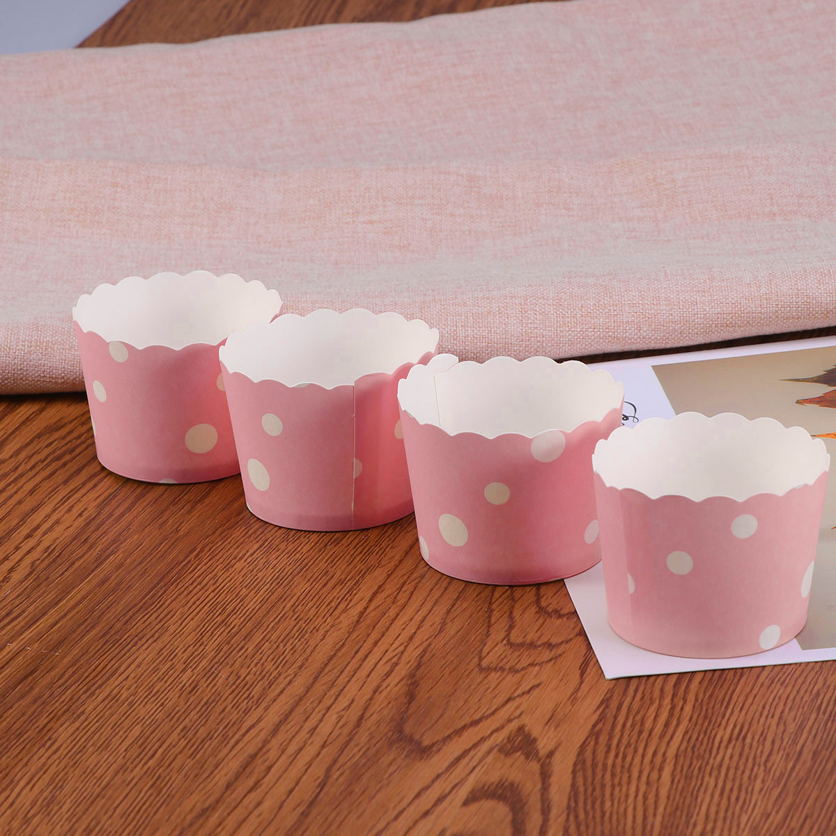 50Pcs Cake Wrappers Cupcake Pa - Plastic Cup 50Pcs บทวิจารณ์และราคา