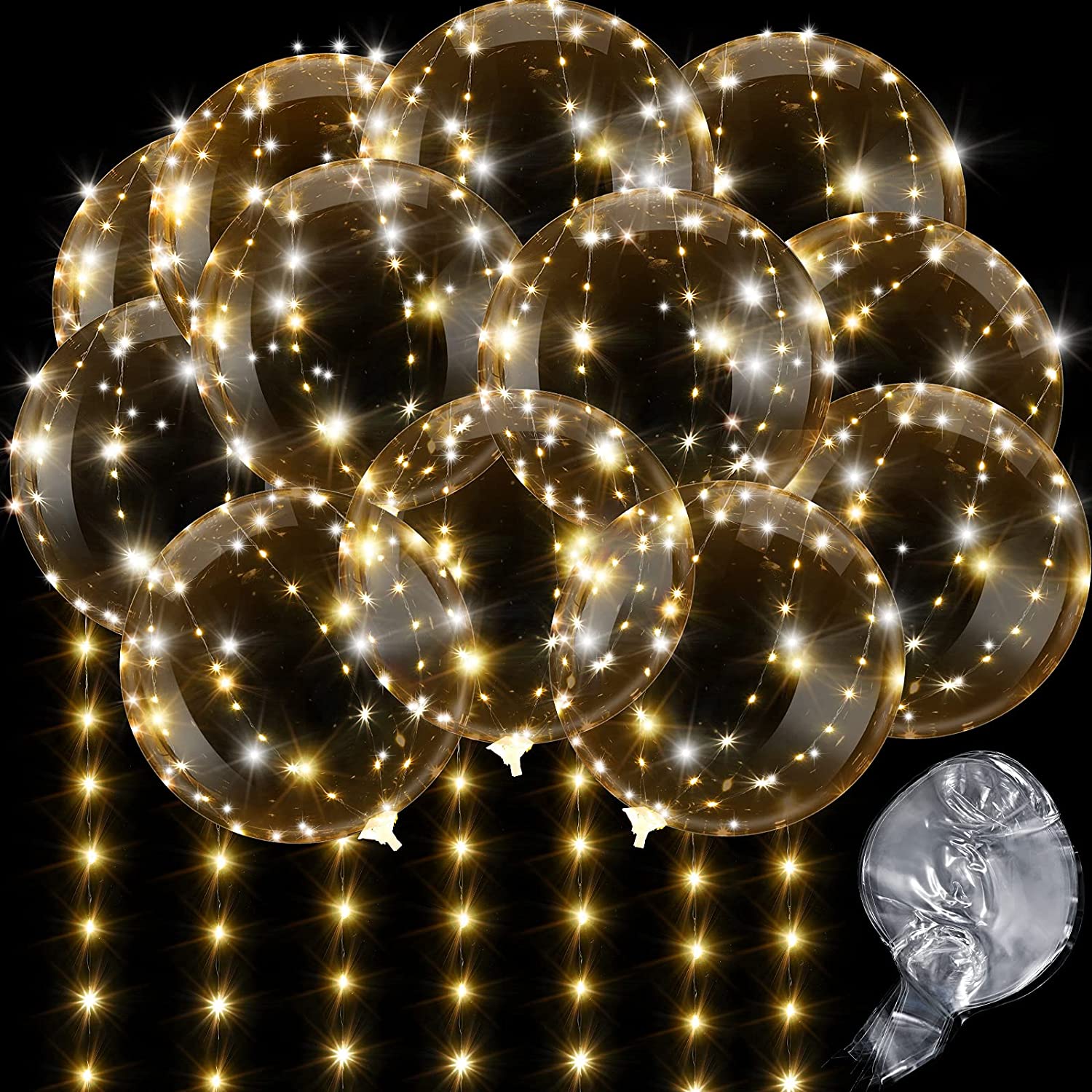 4PCS Led Balloon With Light Lu - Led Balloon Light บทวิจารณ์และราคา