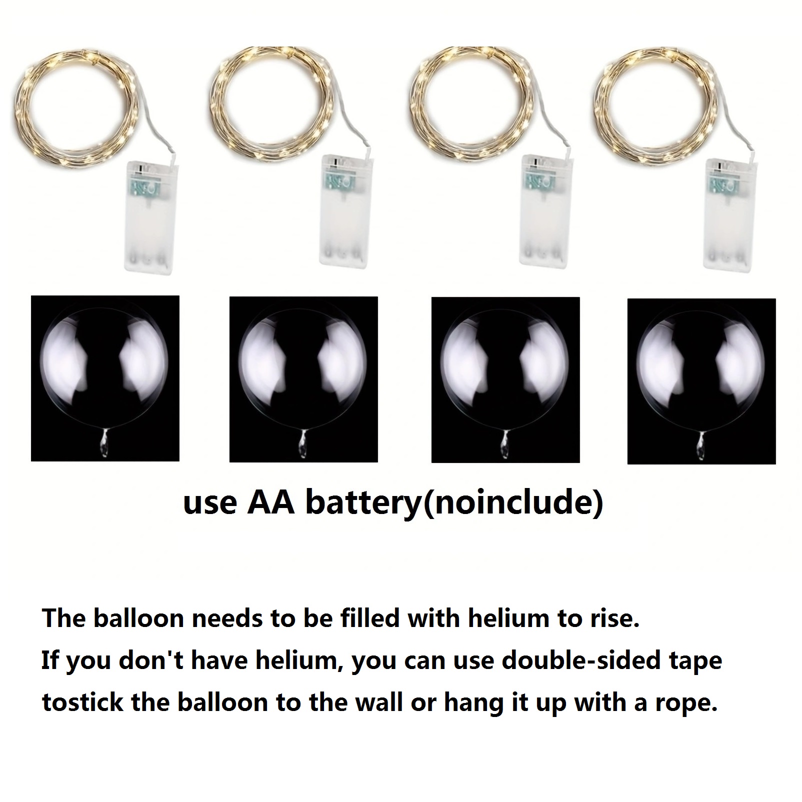 4PCS Led Balloon With Light Lu - Led Balloon Light บทวิจารณ์และราคา