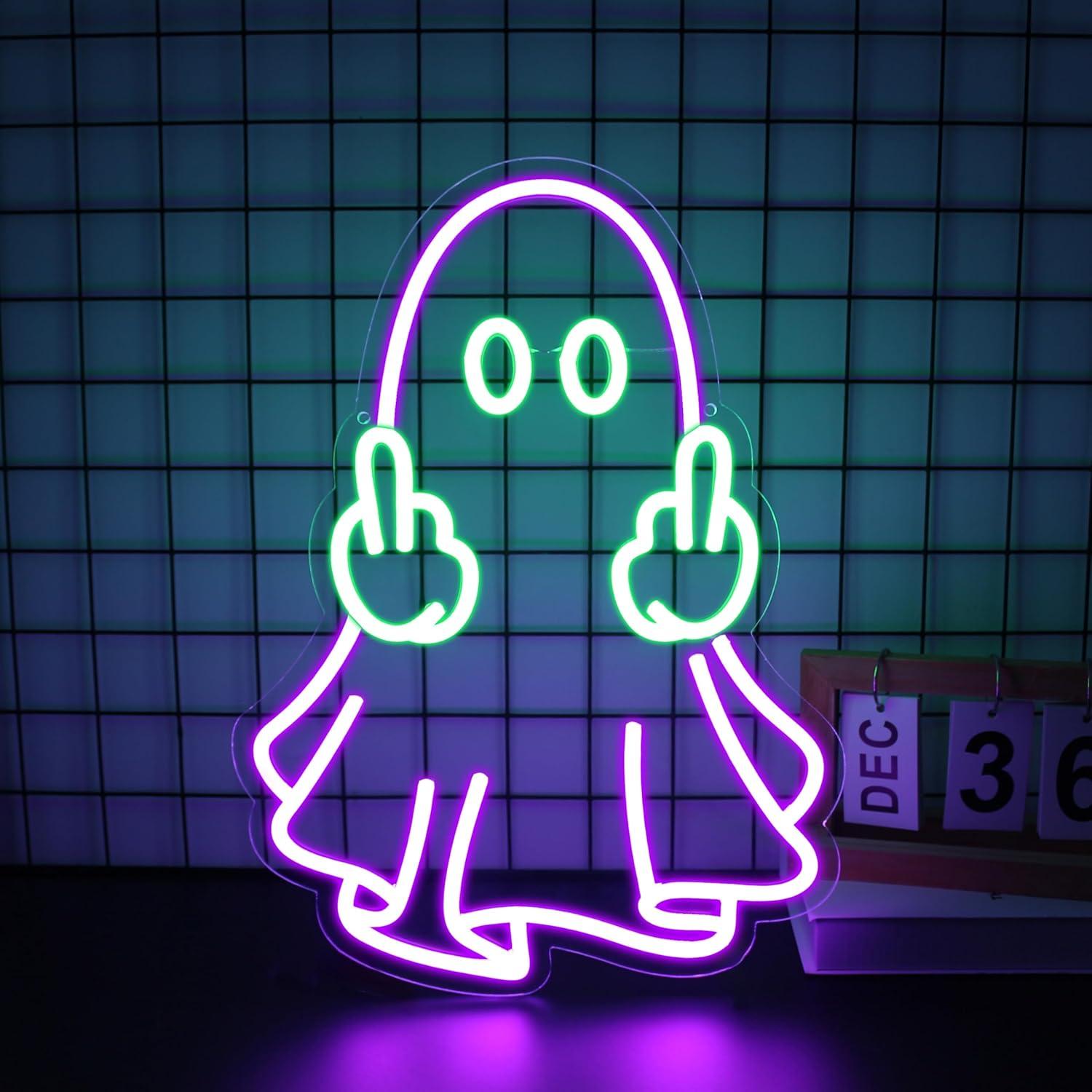 Ghost Neon Sign USB Powered LE - Neon Sign Party บทวิจารณ์และราคา