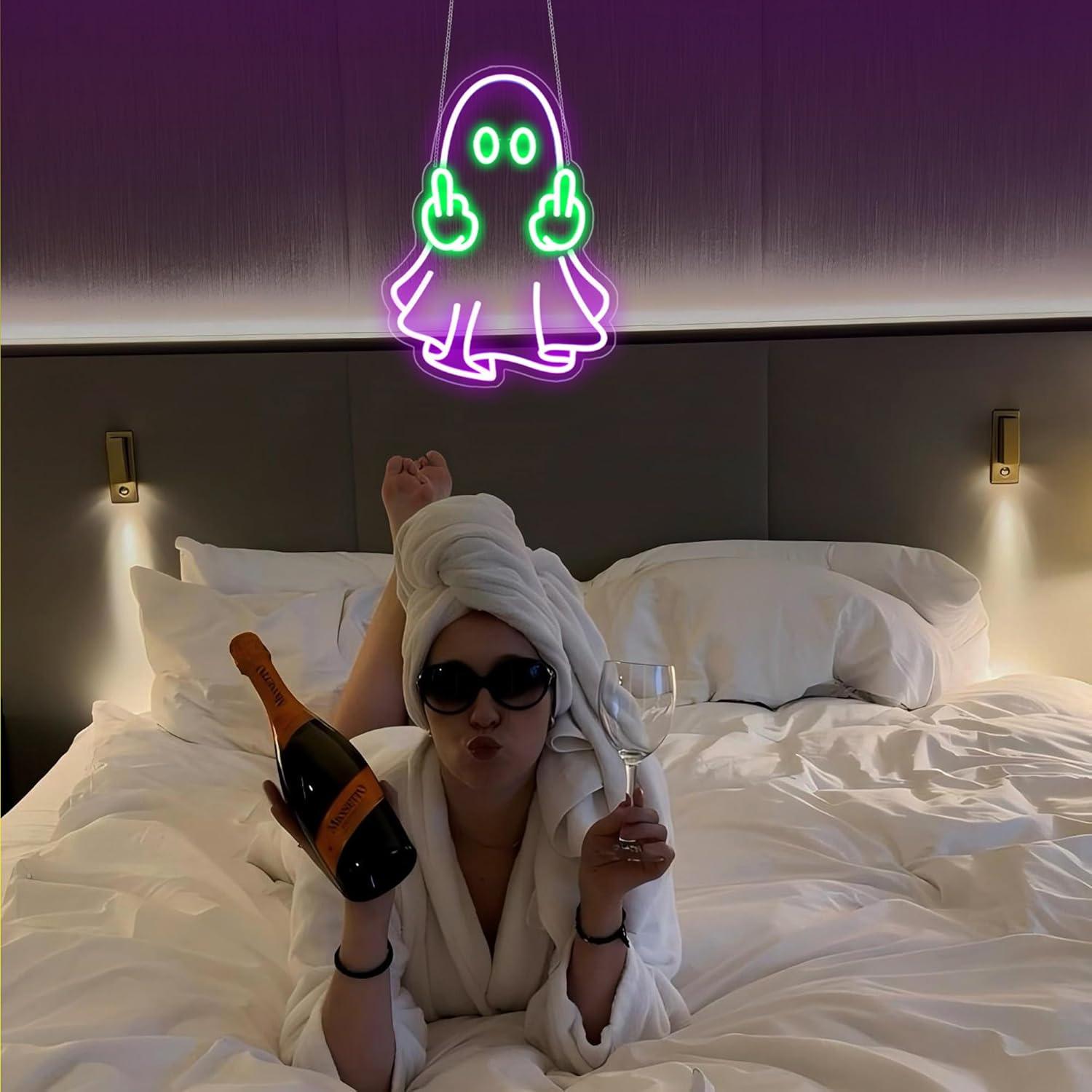 Ghost Neon Sign USB Powered LE - Neon Sign Party บทวิจารณ์และราคา