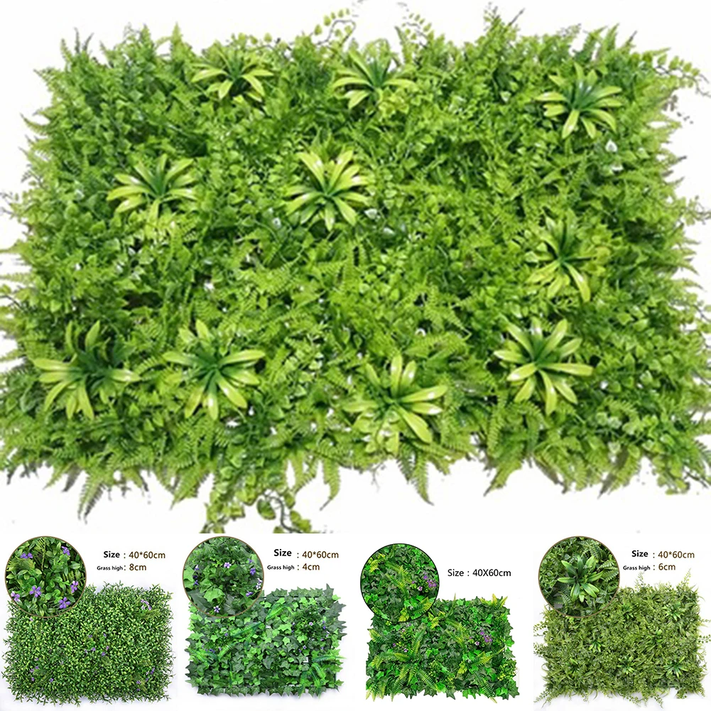 40*60cm Artificial Lawn Plant  - Flower Wall Panel บทวิจารณ์และราคา