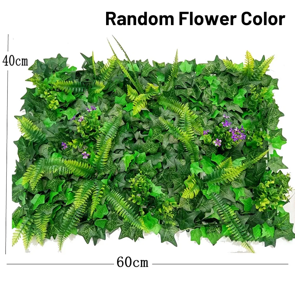 40*60cm Artificial Lawn Plant  - Flower Wall Panel บทวิจารณ์และราคา