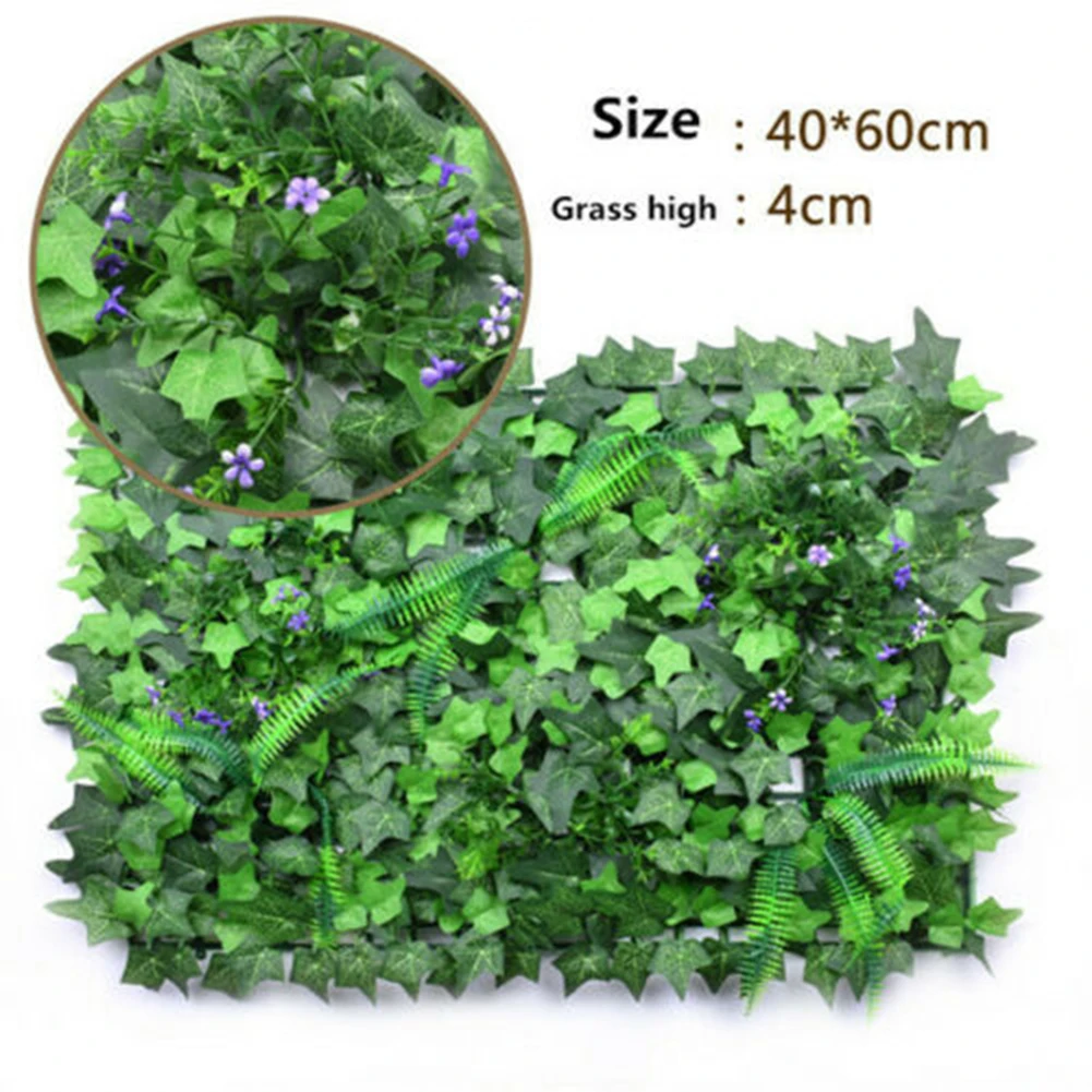 40*60cm Artificial Lawn Plant  - Flower Wall Panel บทวิจารณ์และราคา