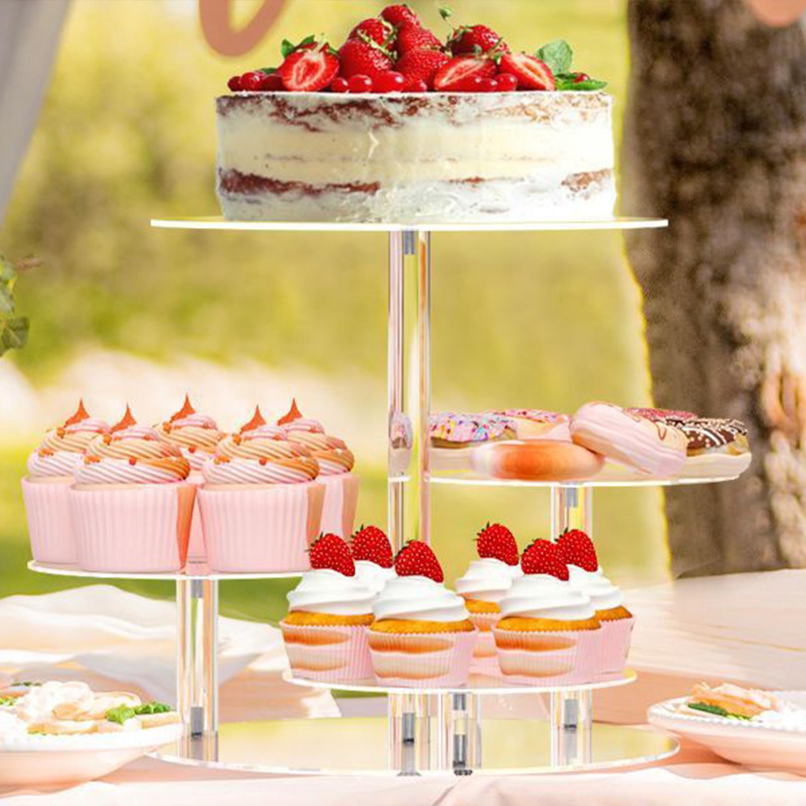 Cupcake Holder Stand Acrylic 4 - Cupcake Stand Tier บทวิจารณ์และราคา