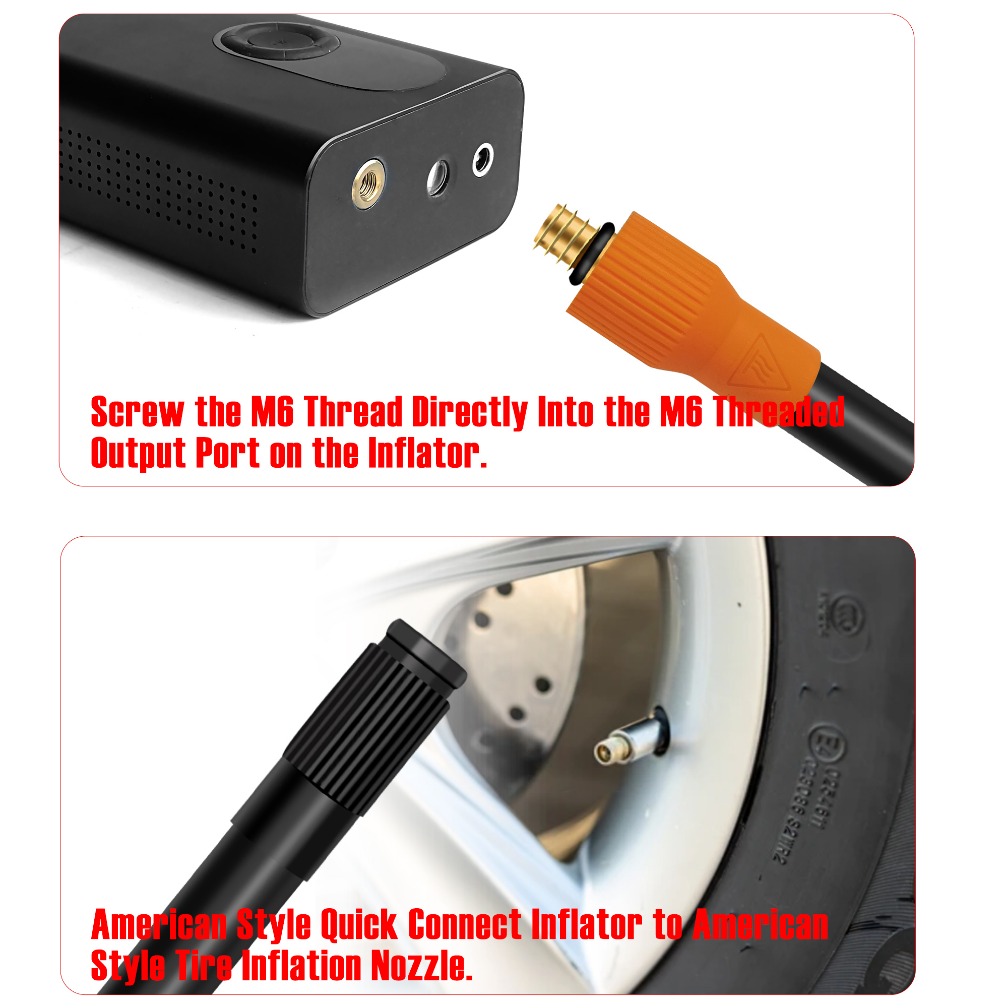 M6 M8 Tire Inflator Extension  - Balloon Pump Hand บทวิจารณ์และราคา