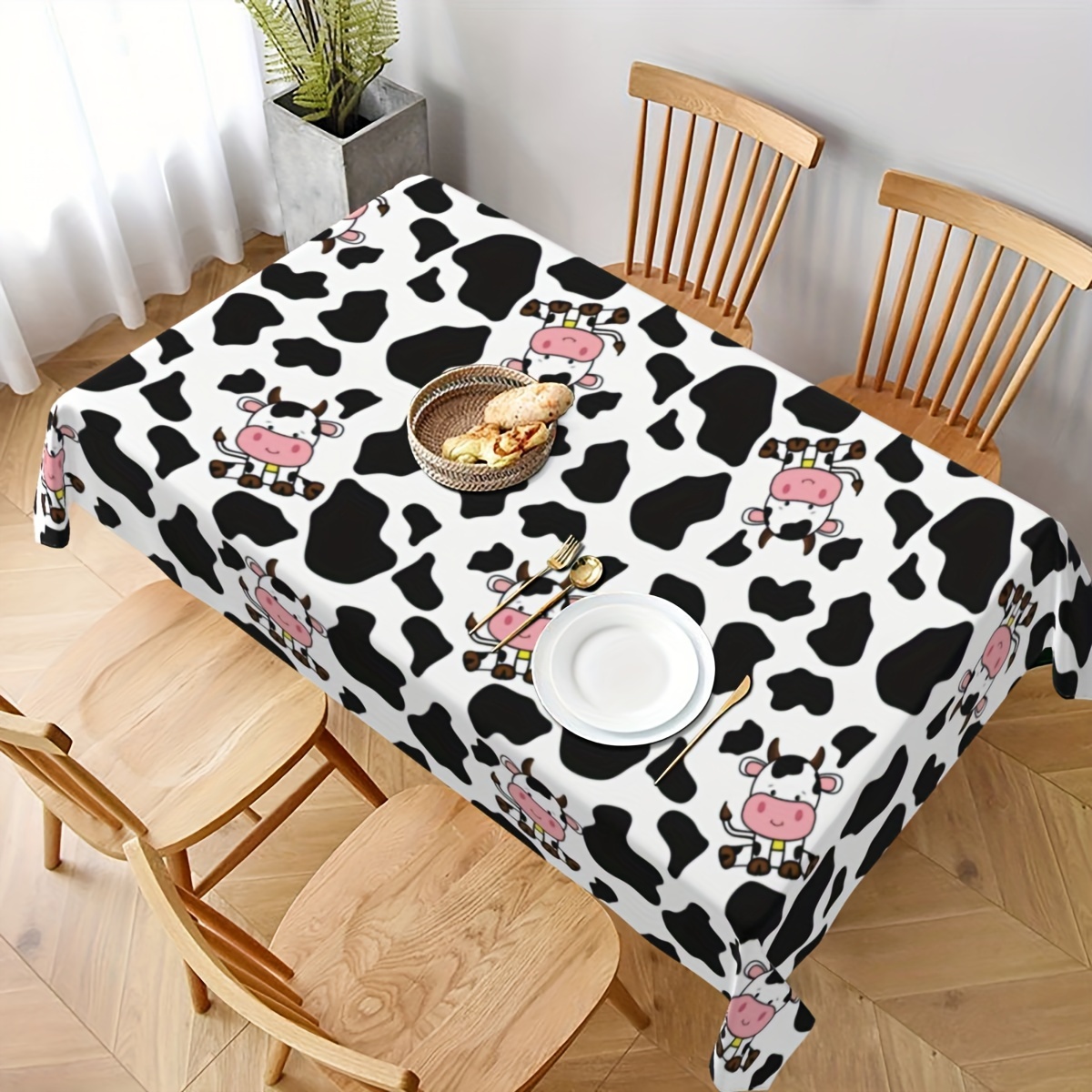 1pc Cow Farm Animal Theme Picn - Table Cloth Disposable บทวิจารณ์และราคา