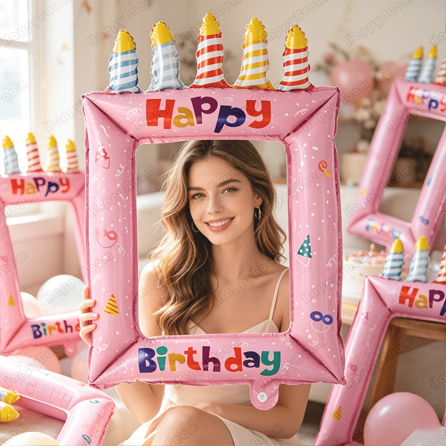 28-Inch Princess-Themed Birthd - Photo Booth Frame บทวิจารณ์และราคา