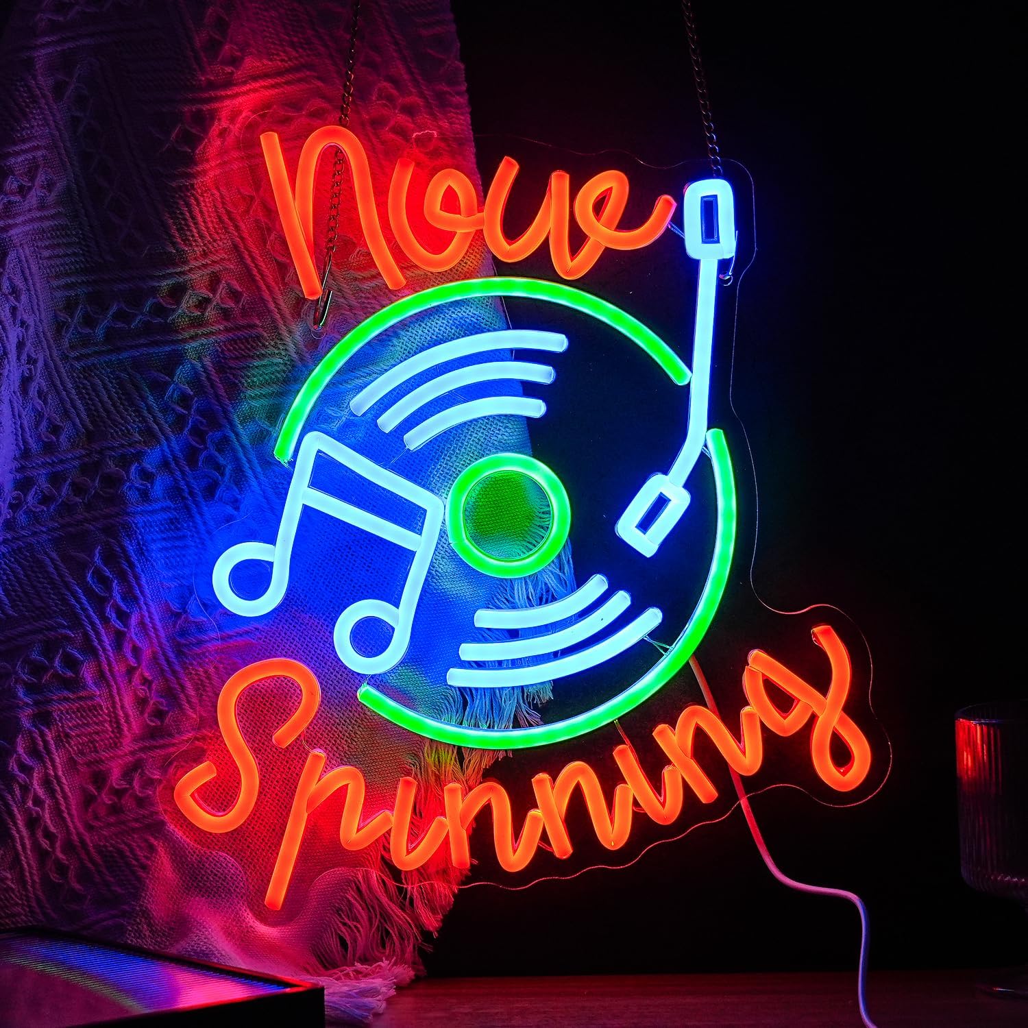 Record Neon Sign USB LED Neon  - Neon Sign Party บทวิจารณ์และราคา
