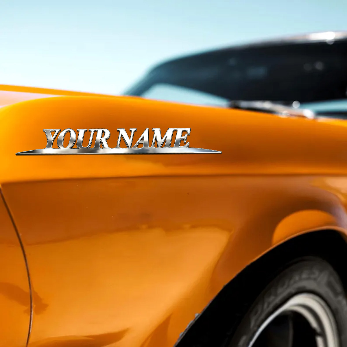 Metal Trendy YOUR NAME Sticker - Event Suppliers บทวิจารณ์และราคา