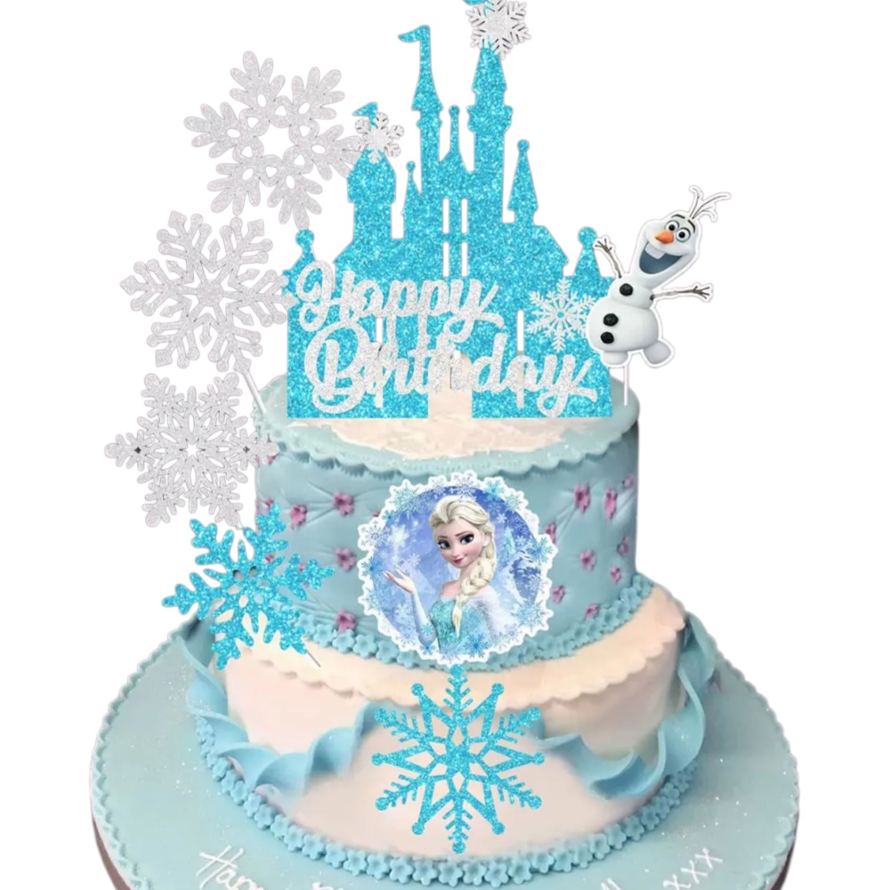 2026 8PCS F-r-o-z-e-n Cake Top - Event Z บทวิจารณ์และราคา