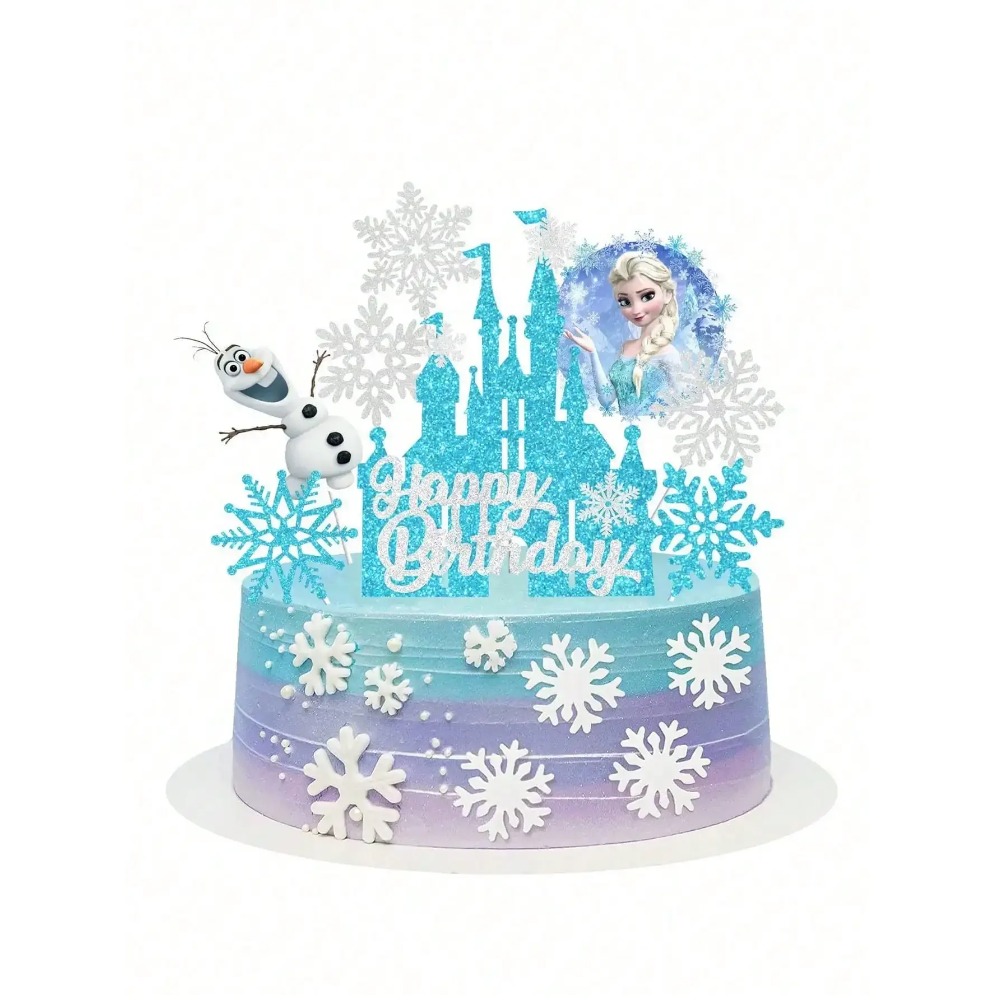 2026 8PCS F-r-o-z-e-n Cake Top - Event Z บทวิจารณ์และราคา
