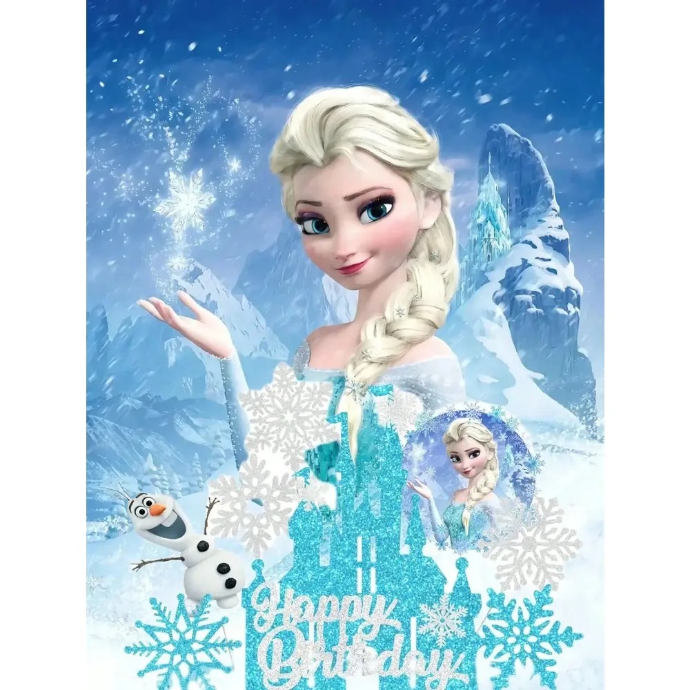 2026 8PCS F-r-o-z-e-n Cake Top - Event Z บทวิจารณ์และราคา