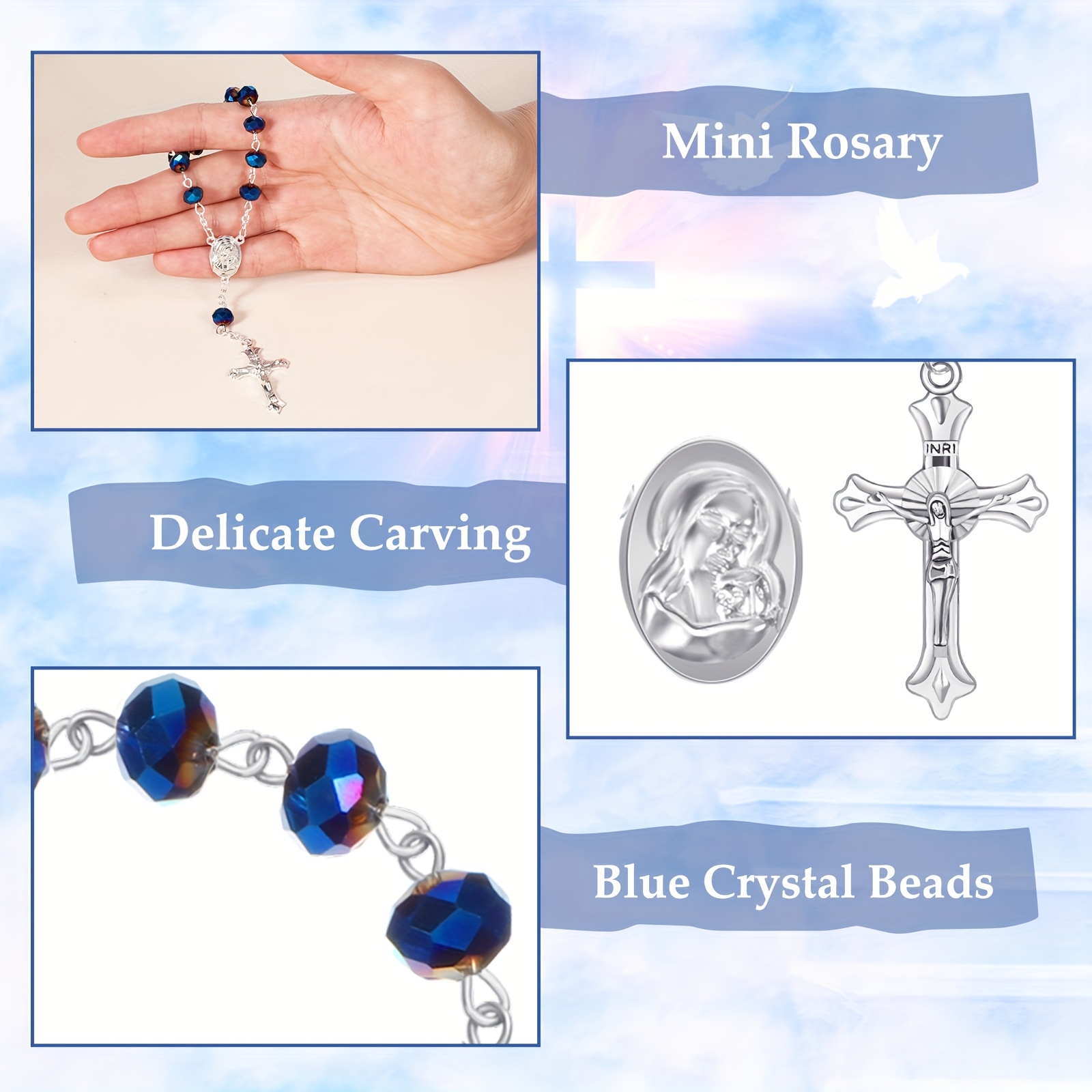 50 Sets Baptism Favors Rosary  - Party Favor Bag บทวิจารณ์และราคา