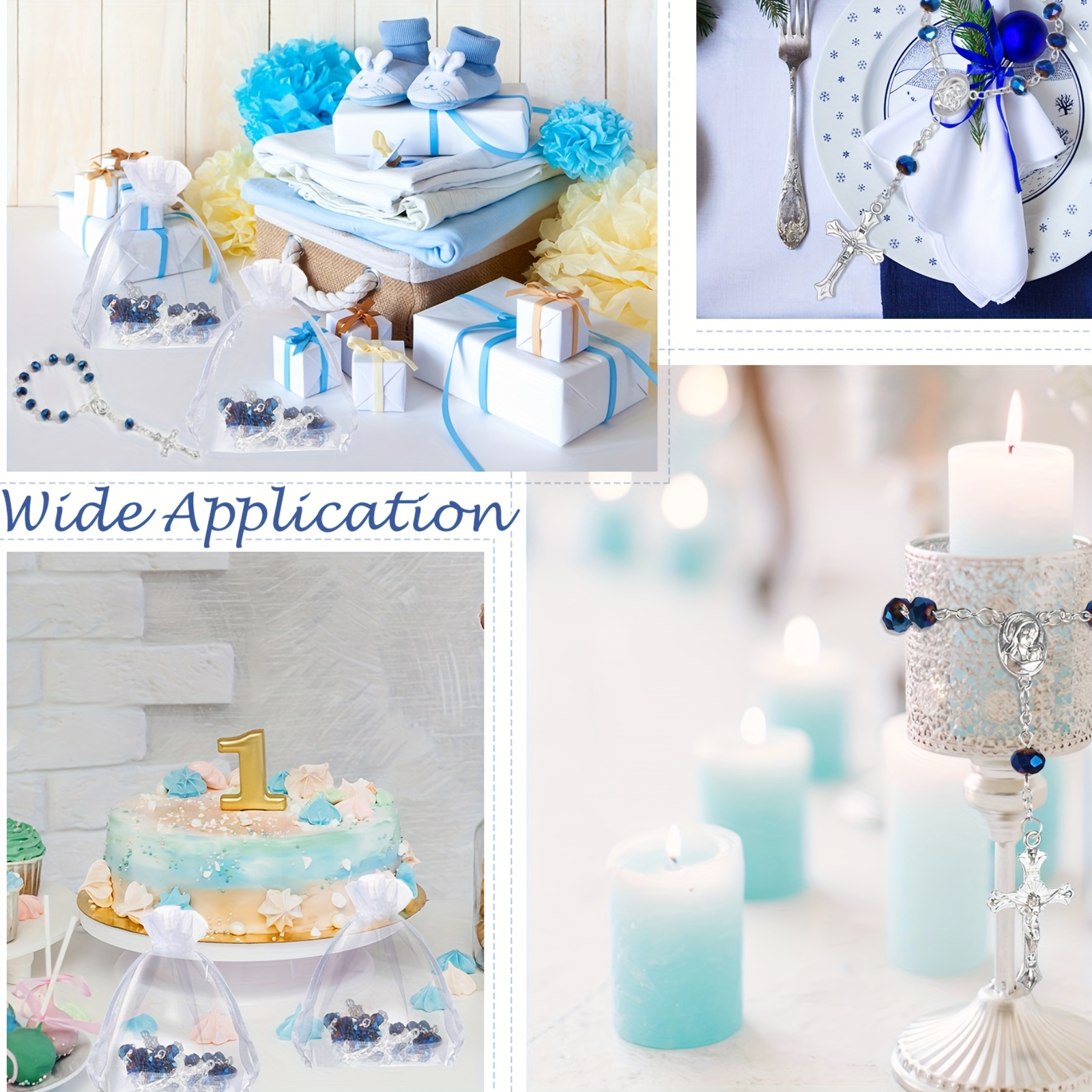 50 Sets Baptism Favors Rosary  - Party Favor Bag บทวิจารณ์และราคา