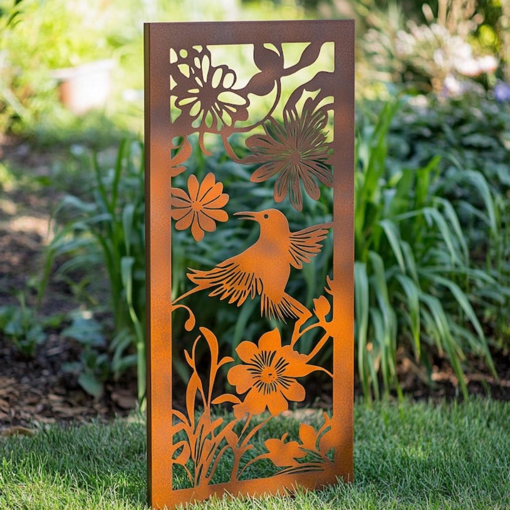 Outdoor 2D Metal Garden Wall P - Flower Wall Panel บทวิจารณ์และราคา