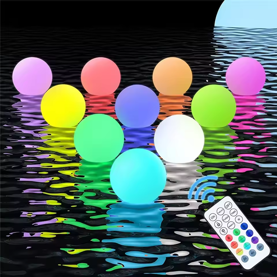 1-4PCS Floating Pool Lights wi - Led Balloon Light บทวิจารณ์และราคา
