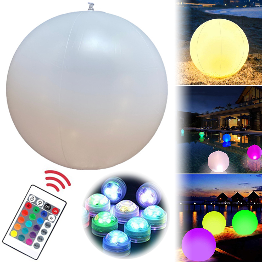 1-4PCS Floating Pool Lights wi - Led Balloon Light บทวิจารณ์และราคา