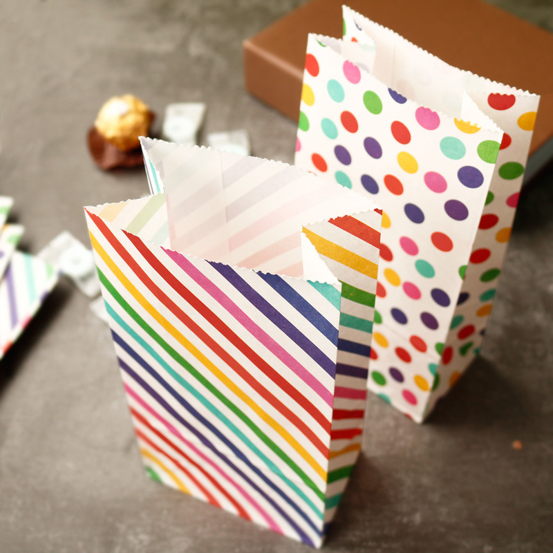 Small Paper Bags Rainbow Print - Event Party Box บทวิจารณ์และราคา