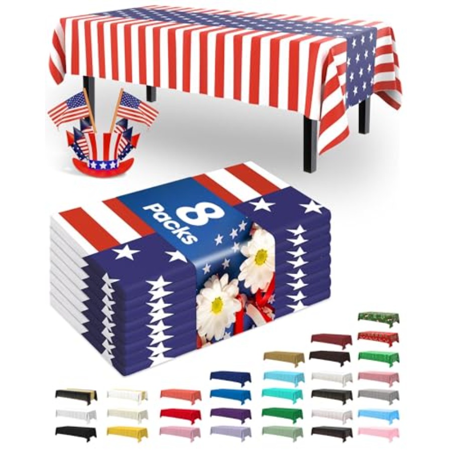 4th of July USA 250th Annivers - Table Cloth Disposable บทวิจารณ์และราคา