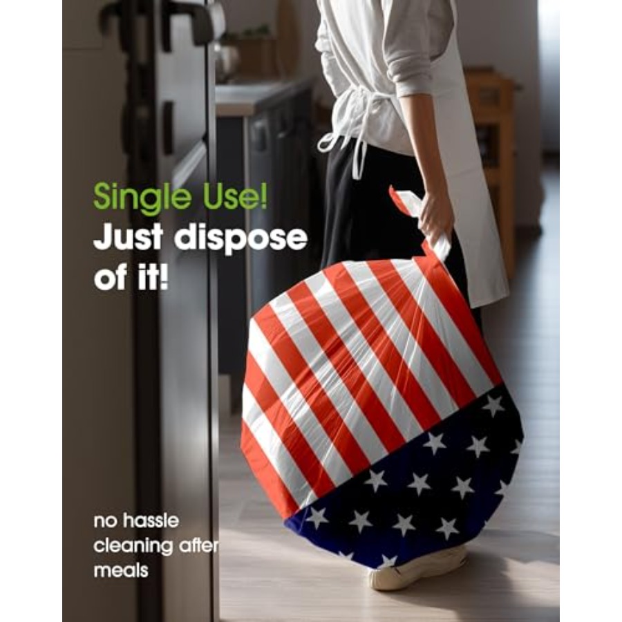 4th of July USA 250th Annivers - Table Cloth Disposable บทวิจารณ์และราคา