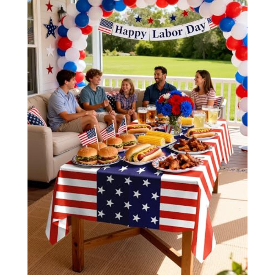 4th of July USA 250th Annivers - Table Cloth Disposable บทวิจารณ์และราคา
