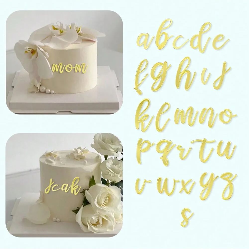 1set Golden Mirror Acrylic A-Z - Event Z บทวิจารณ์และราคา