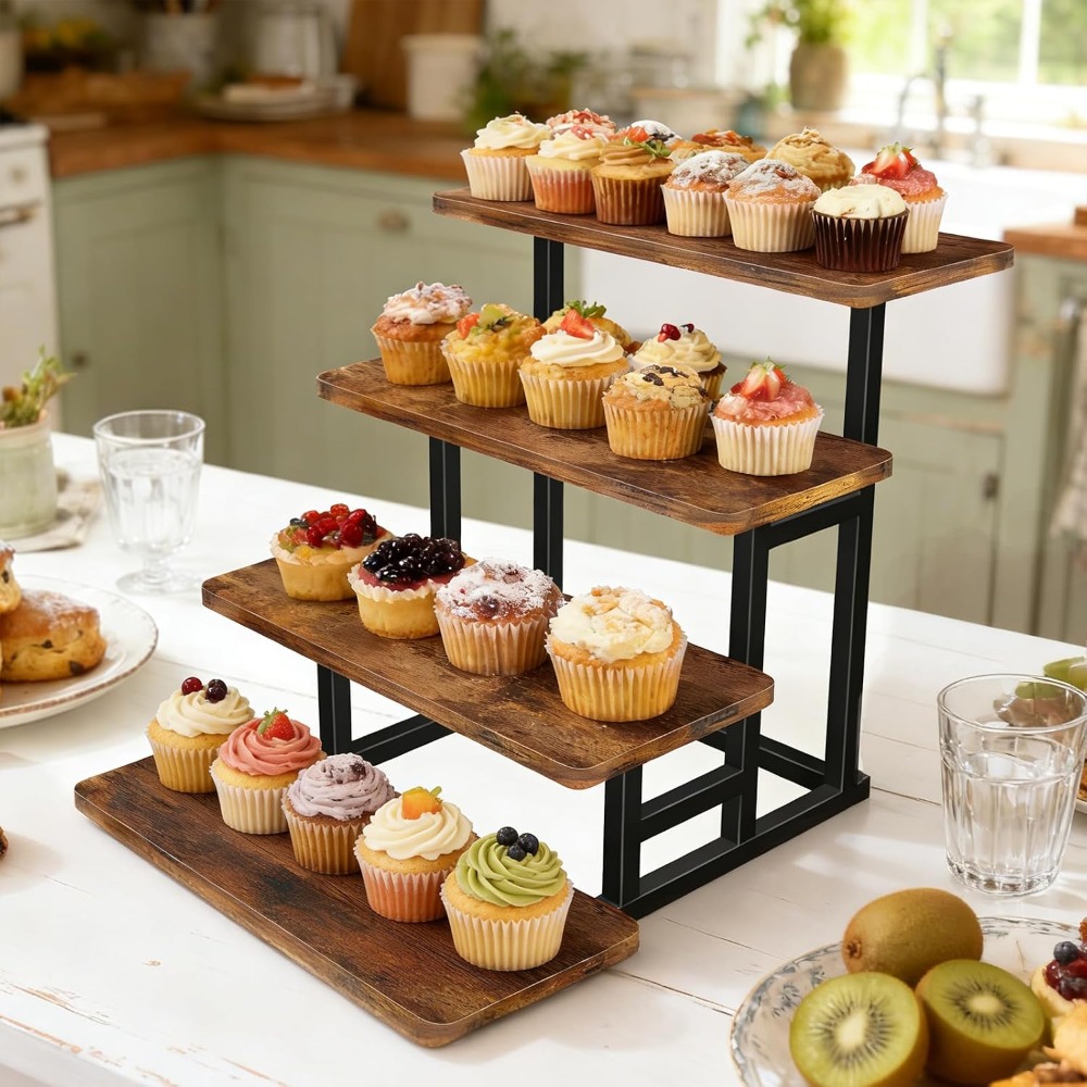 2-Pack Wooden Cupcake Stand fo - Cupcake Stand Tier บทวิจารณ์และราคา